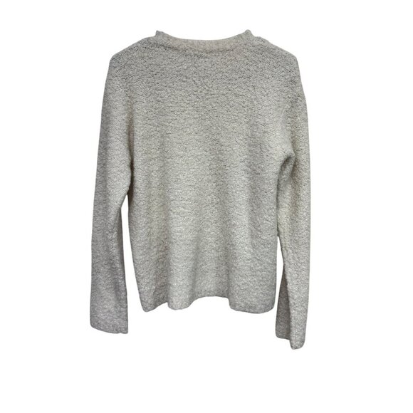 J. Crew Vintage Women's Wool Blend Off-White Slub Knit Sweater Size Medium - Picture 3 of 6